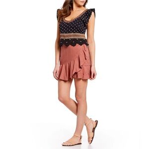 Free People Ruffle My Feathers Ruffle Skirt
